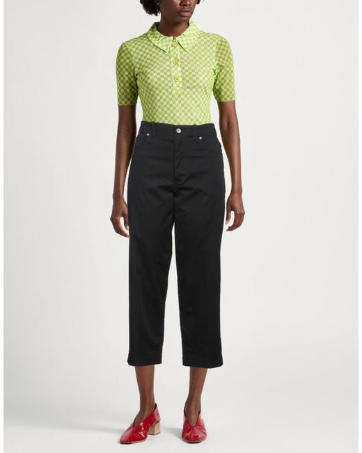 Berwich Black Pants Cotton, Elastane