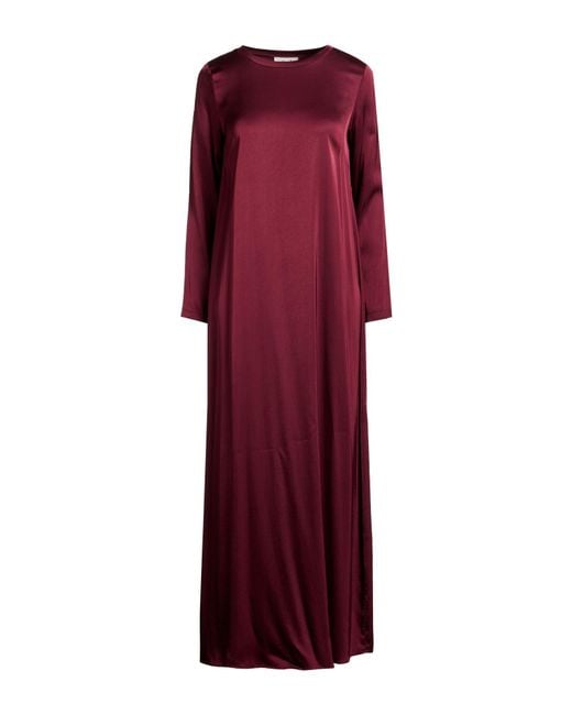 CROCHÈ Red Burgundy Maxi Dress Viscose, Elastane