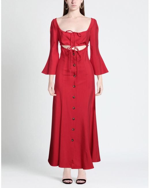 Rosie Assoulin Red Maxi Dress