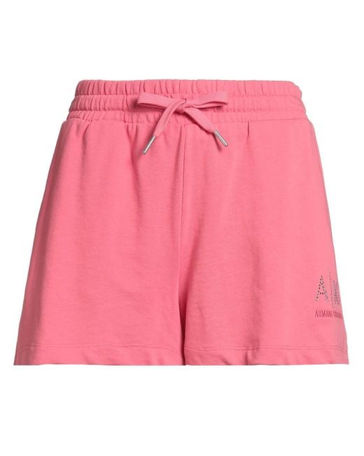 ARMANI EXCHANGE Pink Shorts & Bermuda Shorts Cotton