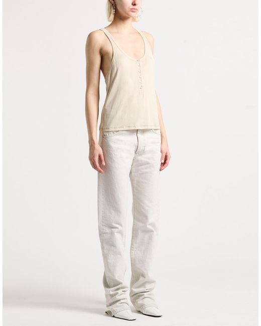 Tom Ford Natural Tank Top Viscose, Elastane