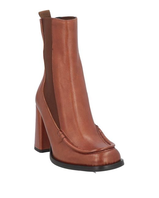 Zinda Brown Ankle Boots