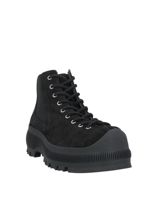 Jil Sander Black Sneakers Leather
