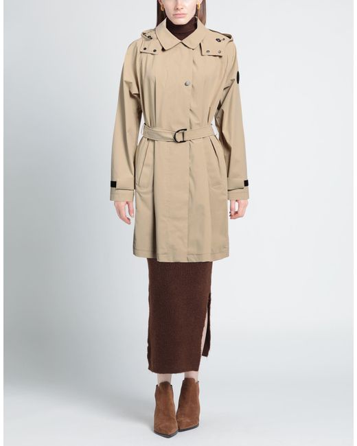 Woolrich Natural Overcoat & Trench Coat