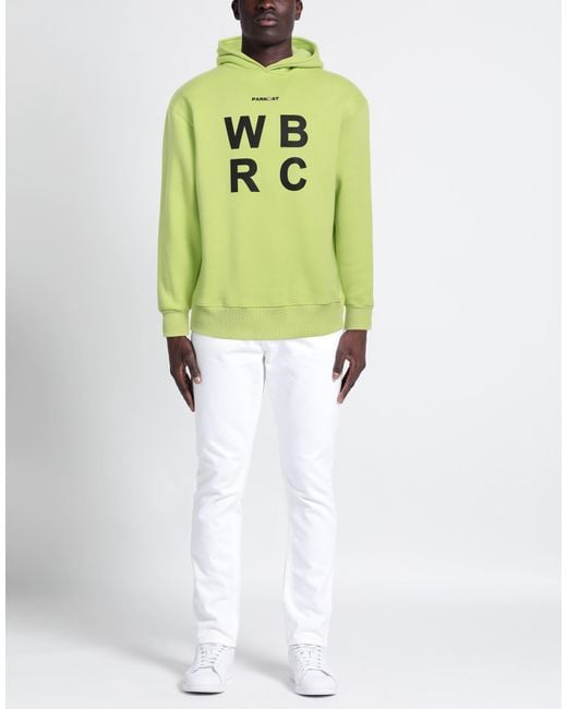 Parkoat Green Sweatshirt Cotton, Polyester for men