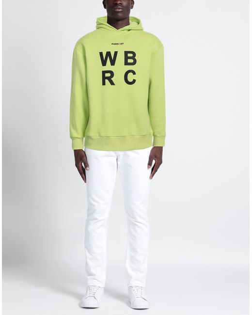 Parkoat Green Acid Sweatshirt Cotton, Polyester for men