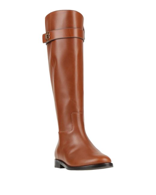 Tory Burch Brown Tan Boot Leather