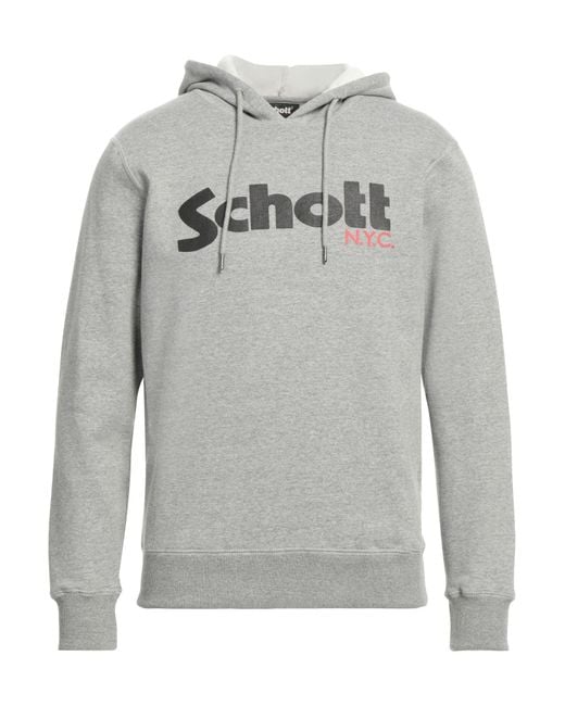 Schott Nyc Gray Sweatshirt for men