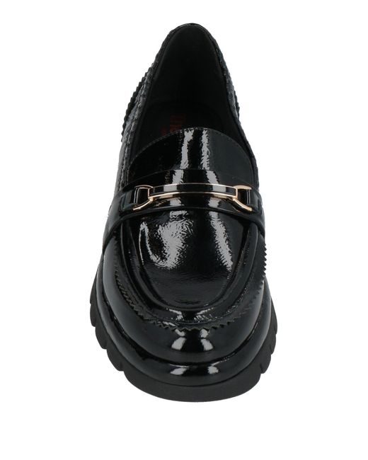 The Flexx Black Loafers Leather
