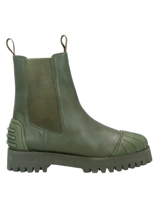 La Carrie Green Ankle Boots