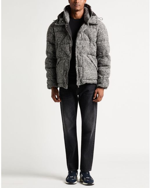 Lardini Gray Puffer Alpaca Wool, Polyamide for men