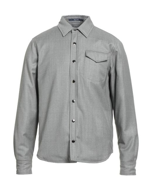 Drumohr Gray Jacket Virgin Wool for men