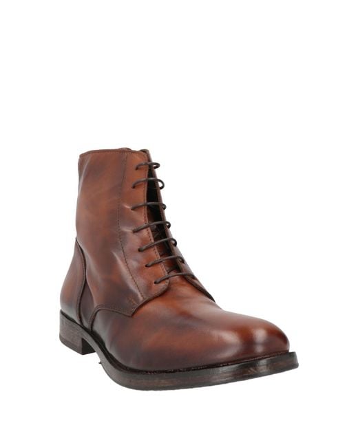 Moma Brown Tan Ankle Boots Leather for men