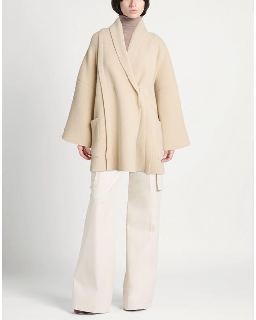 Pierantonio Gaspari Natural Cream Cardigan Wool, Cashmere