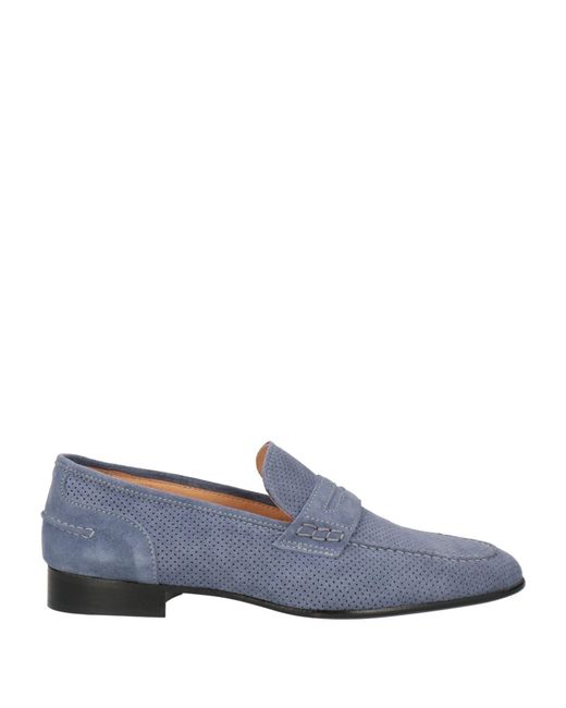 Dino Draghi Blue Loafers Leather for men