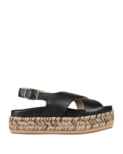 Paloma Barceló Black Espadrilles Leather
