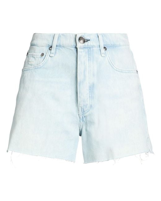 Rag & Bone Blue Denim Shorts