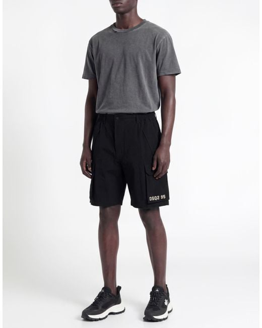 DSquared² Blue Shorts & Bermuda Shorts Cotton, Elastane for men