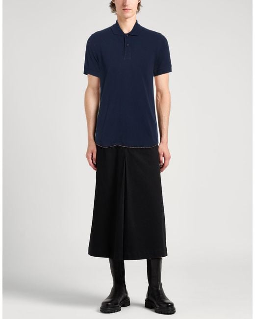 Kris Van Assche Blue Polo Shirt Cotton for men