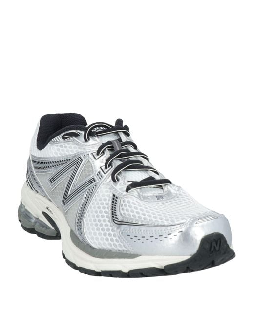 New Balance White Sneakers Textile Fibers for men