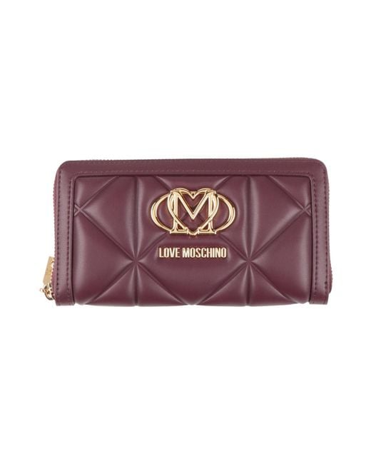 Love Moschino Purple Wallet