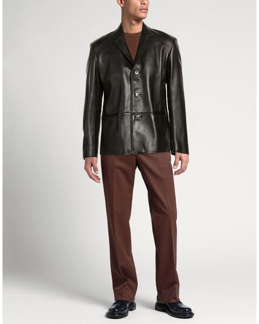 sunflower Black Blazer Lambskin for men