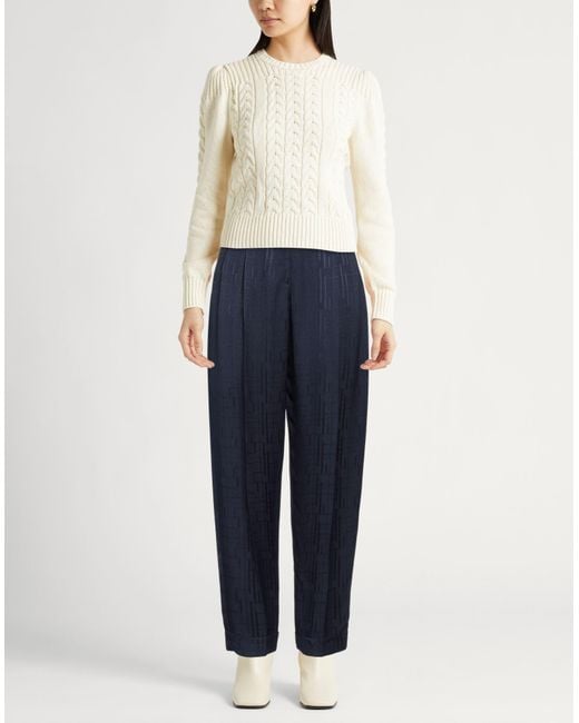 Emporio Armani Blue Bright Pants Viscose