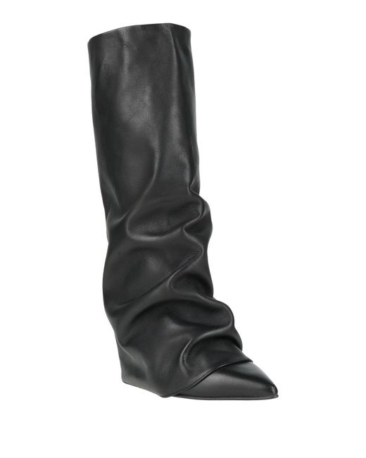 Nila & Nila Black Boot Leather