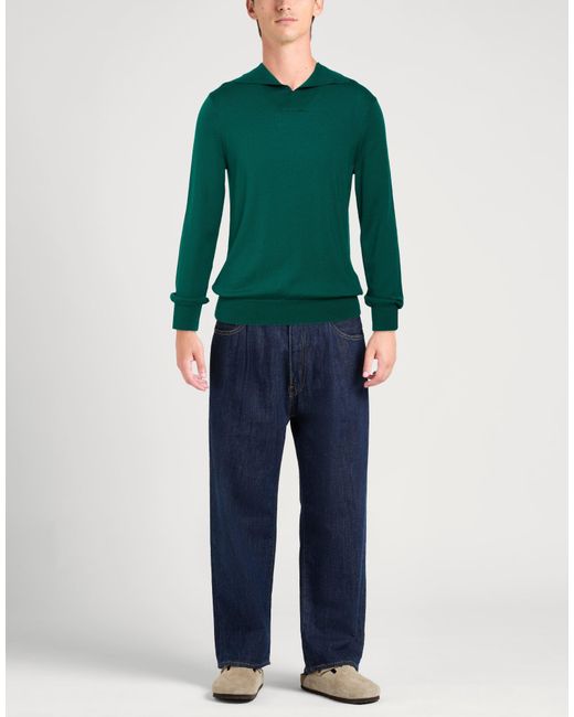 Amaranto Green Sweater Wool for men