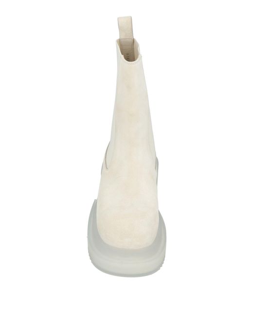 Rick Owens White Light Boot Leather for men