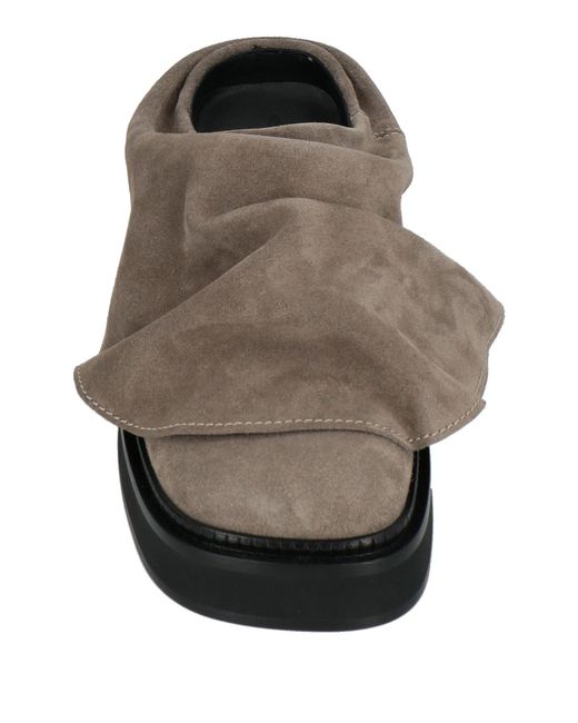 The Attico Brown Mules & Clogs Leather