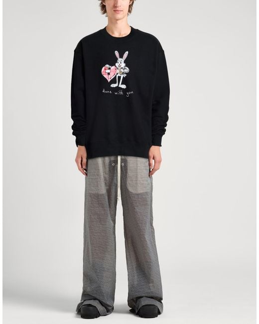DOMREBEL Black Sweatshirt Cotton for men