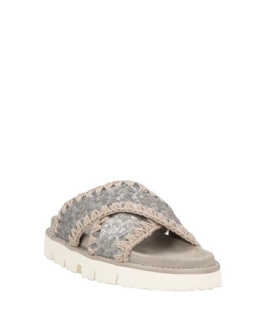 Mou White Sandals