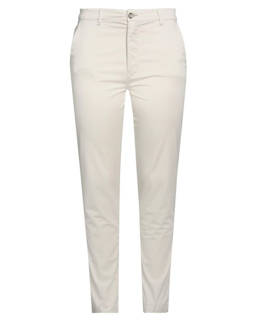Gas White Pants Cotton, Elastane