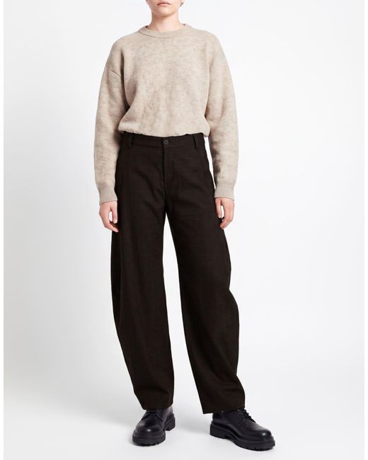 ViCOLO Black Dark Pants Polyester, Viscose, Elastane