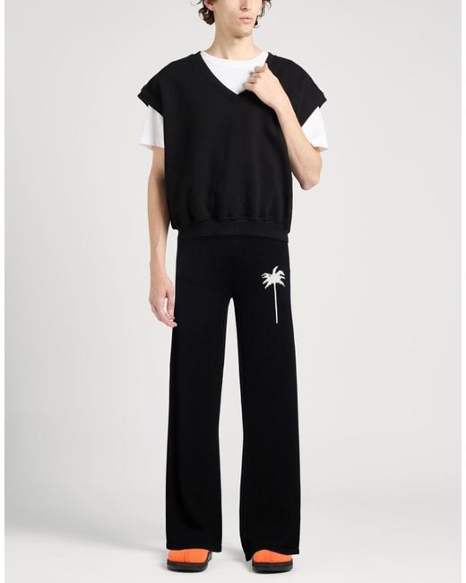 Palm Angels Black Pants for men
