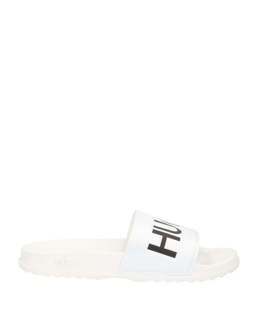 Boss White Sandals for men