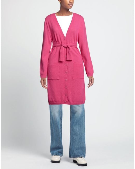 N.O.W. ANDREA ROSATI CASHMERE Pink Cardigan