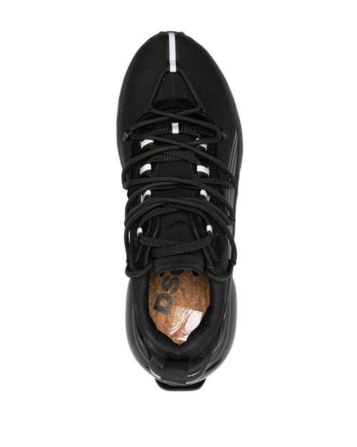 Zapatillas Bubble con suela gruesa DSquared² de hombre de color Black