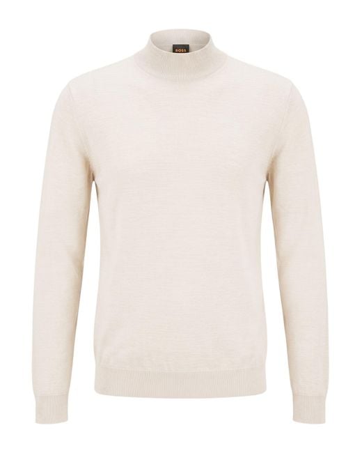 Daniele Fiesoli White Turtleneck Merino Wool for men