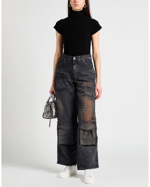 Pinko Black Jeans Cotton, Polyamide