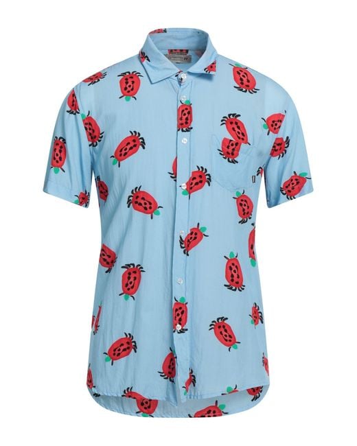 Daniele Alessandrini Blue Shirt for men
