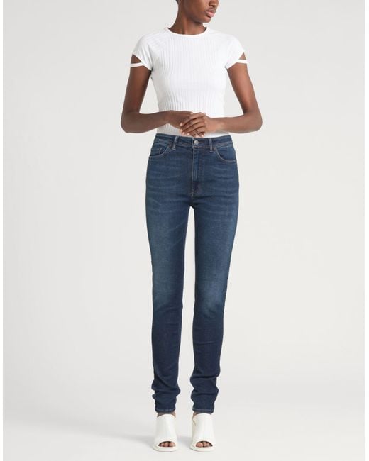 Acne Blue Jeans Cotton, Polyester, Elastane
