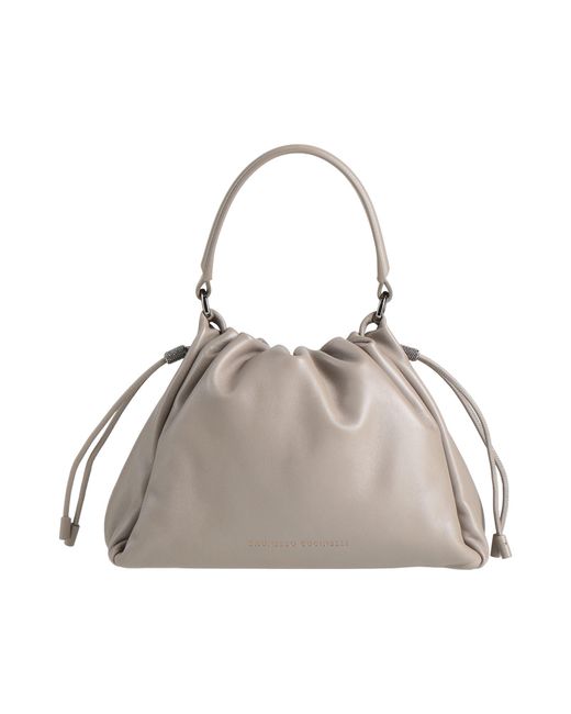 Brunello Cucinelli Gray Light Handbag Leather