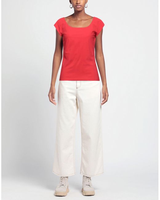 La Petite Robe Di Chiara Boni Red T-shirt