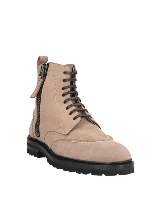 Kiton Natural Ankle Boots Calfskin for men