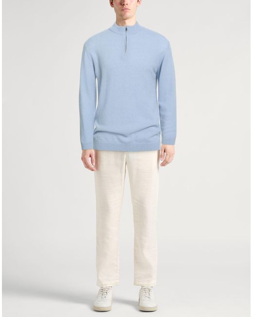 Daniele Fiesoli Blue Lab Sky Sweater Merino Wool, Polyester, Cashmere for men