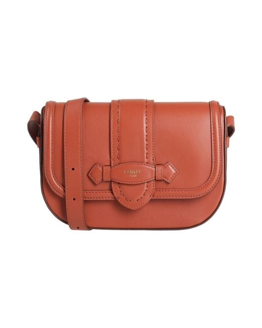 Lancel Red Cross-Body Bag Cow Leather