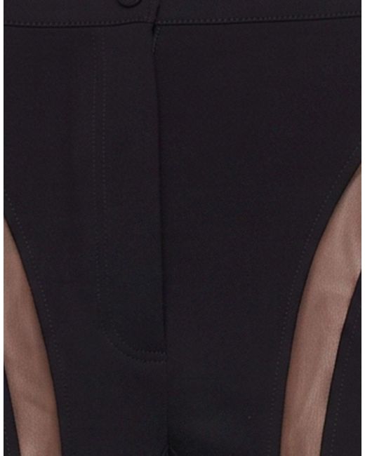 Mugler Blue Pants Viscose, Elastane, Polyamide