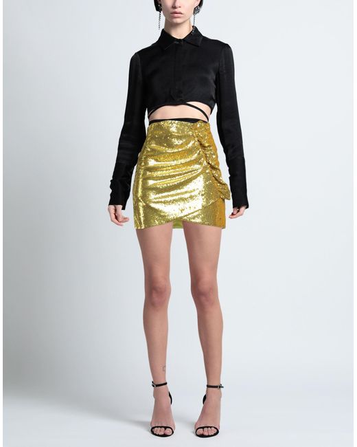 Suoli Metallic Mini Skirt